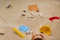 Beach Toys In The Sand Royalty Free Stock Photo